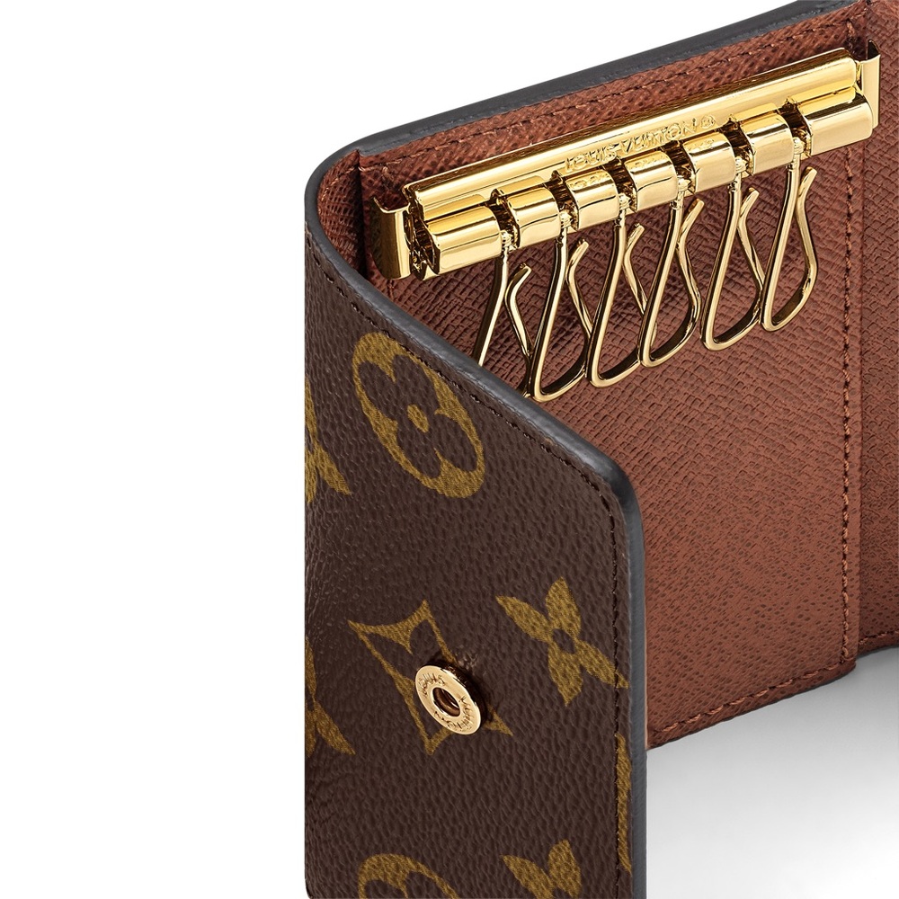 Authentic Louis Vuitton Gold and Brown Monogram key Wallet - Picture 3 of 7